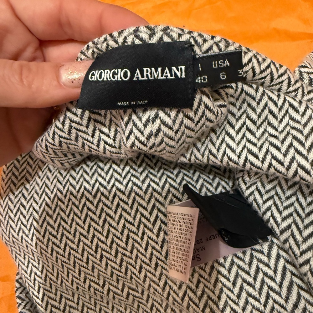 Giorgio Armani Black and White tank top sz 4-6